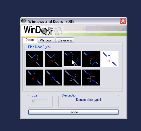 Laying out doors and windows quickly in AutoCAD with Windoor